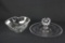 (2) Piece Imperial Glass Candlewick Floral Serving Dishes  - W