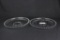 (2) Imperial Glass Candlewick Low Float Bowls  - W