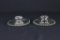 Imperial Glass Candlewick Mushroom Candleholders  - W