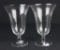 (2) Imperial Glass 12oz Footed Ice Tea Glasses  - W