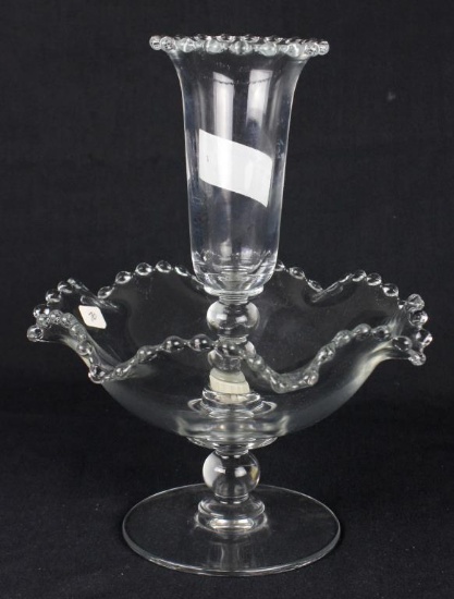 Imperial Glass Candlewick 2-Piece Epergne Set  - W
