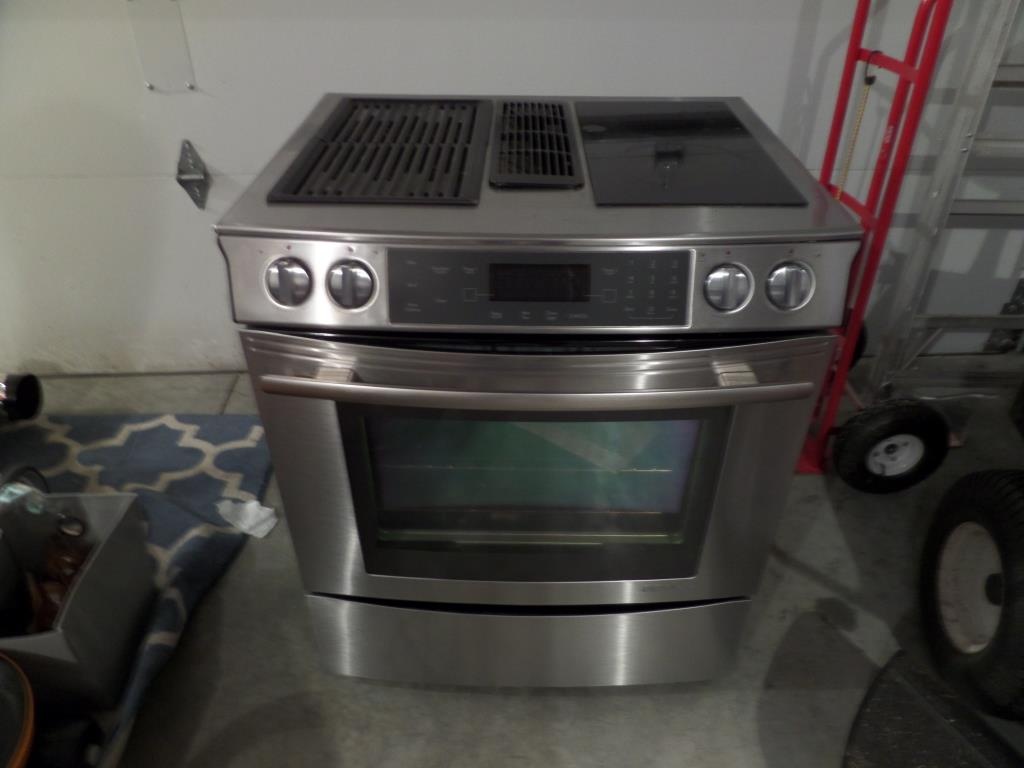 used downdraft electric range