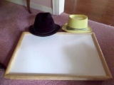 (2) Hats, Lap Tray, & Step Stool  - M