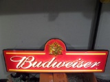 Anheuser Busch Inc Budweiser Light Up Beer Sign  - C
