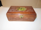 Antique Wood Storage Box - W