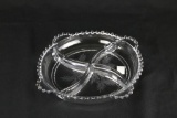 Imperial Glass Candlewick Cut Relish Dish  - W