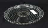 Imperial Glass Candlewick Lazy Susan Round Tray & Bearing  - W