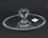 Imperial Glass Candlewick Handled Mint Tray  - W