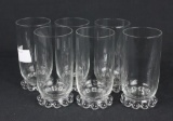 (6) Imperial Glass Candlewick 12oz Iced Tea Tumblers  - W