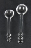 (2) Imperial Glass Candlewick Three-Ball Spoons  - W