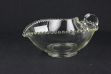 Imperial Glass Candlewick Hearth Shaped Bowl With Handle   - W