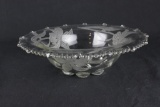 Serving Bowl With Floral Etching  - W