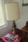 Brass Lamp & AT&T Cord Phone  - S