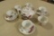 Dragon Painted Tea Set With Cup & Saucers - G