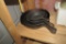 (4) Cast Iron Skillets - U