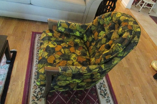 Pair Of 60's Patterned Chairs - M