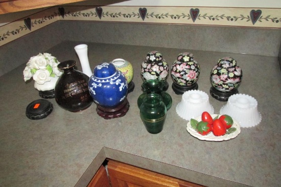 Oriental Jars, Ceramics, & Glass - M