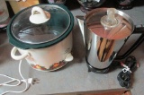 Small Croc Pot With Electric Coffee Maker