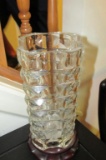 Glass Vase On Stand Made In France  - M