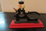 Cast Iron Nutcracker With Wood Stand  - M