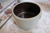 Salt Crock With Handles  - S