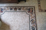 Large Floral Area Rug & Entry Rug  - M