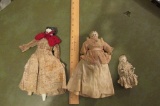 (3) Antique Porcelain Ethel  Dolls  - G