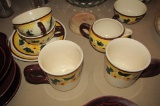 Brown Eyed Susan With Assorted Ceramics  - G