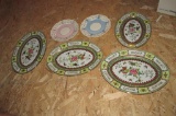 Decorative Oriental Serving Platters With (2) Decorative Plate  - U