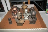 President Head Figurines With President Plates  - U