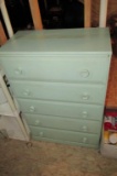 Wood Five Drawer Dresser  - U