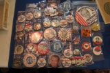 Political Pin Collection & American Legion Convention Badges