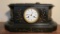 Antique Tiffany & Co., New York, Black Marble & Brass Mantle Clock - LR