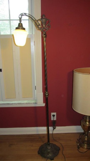 Brass Base Floor Lamp - LR