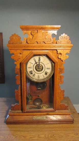 Oak Mantle Clock - UP