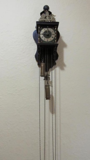 Wall Clock With Weights - F