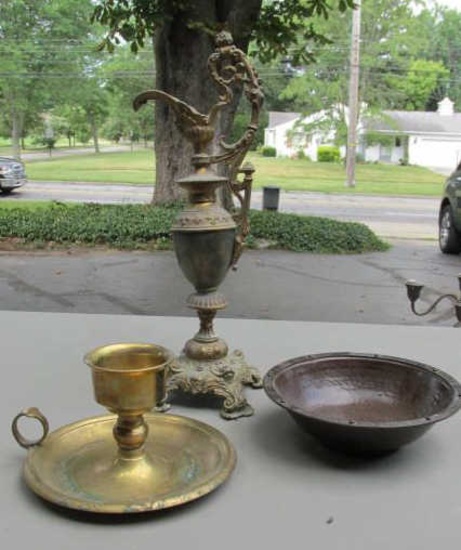 (3) Brass Decorative Items - G