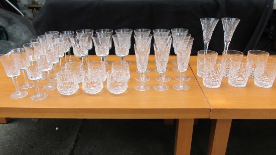 Set Of (44) Waterford Crystal Drinkware - G