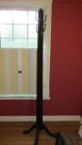 Dark Wood Finish Coat Rack - LR