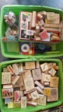 (2) Tubs Of Stamps & Accessories - SP