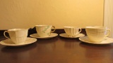 (4) Beleek Cups & Saucers - DR