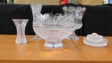 (7) Pieces Of Crystal Cut Glass - G