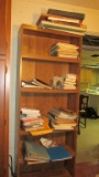 Wood Shelving Unit & Contents - BM