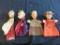 (4) Vintage Hand Puppets - LR