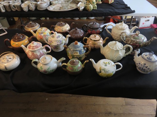 (18) Various Collectible Tea Pots - LR