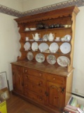 Pine Buffet With China Hutch - DR