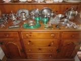 Collection Of Silver Plated & Pewter Servingware & Decor - DR