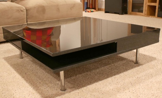 Black High Gloss Coffee Table - B