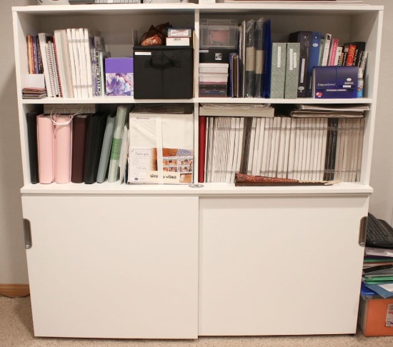 Large White Office Storage Unit - O