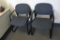 (4) Blue Upholstered Waiting Chairs - BO